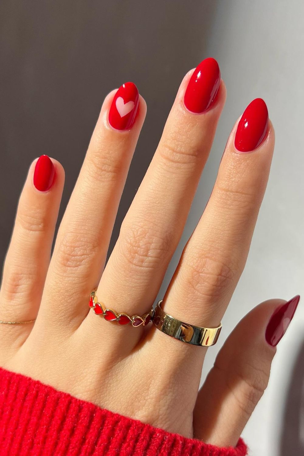 Heartfelt Red Accents