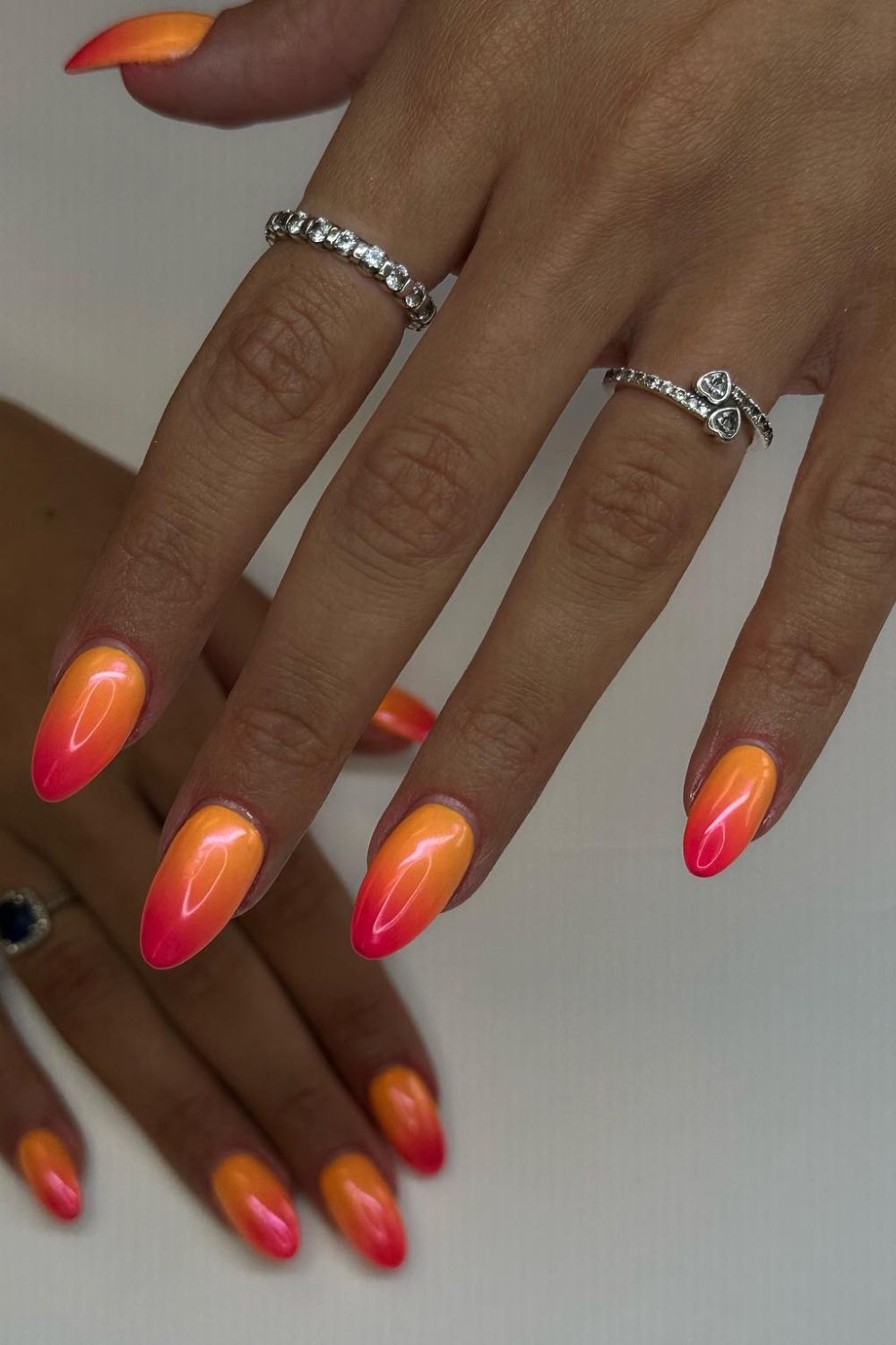 Orange Ombre Chrome