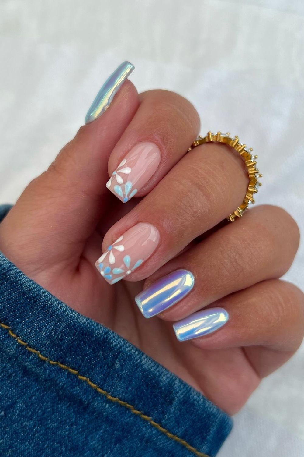 Chrome Floral Accents