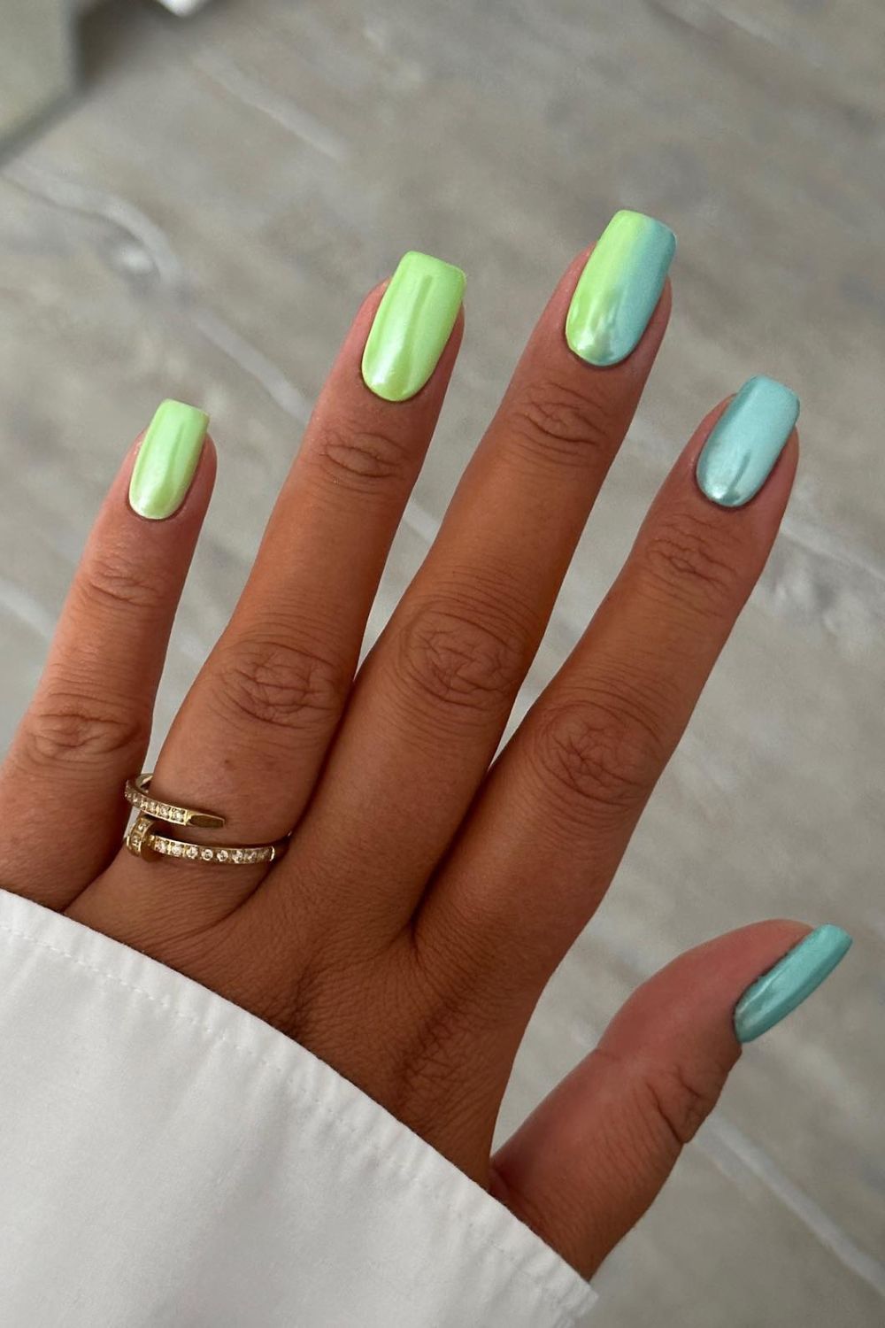 Green and Blue Duo