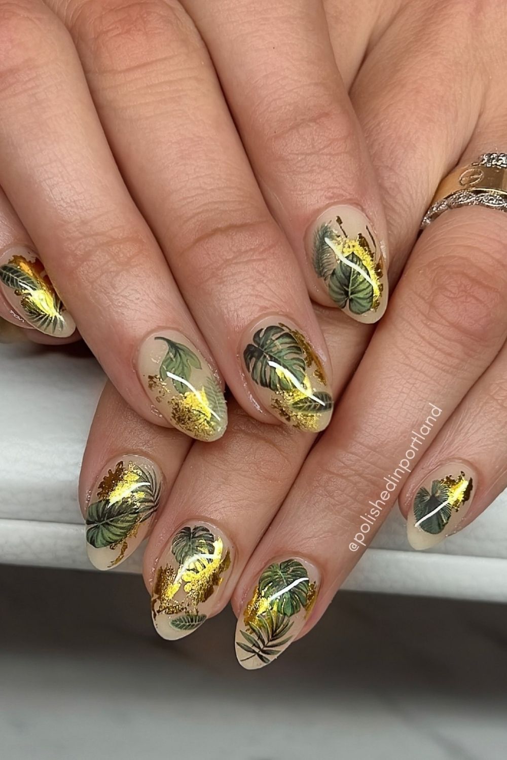 Tropical Leaf Gold