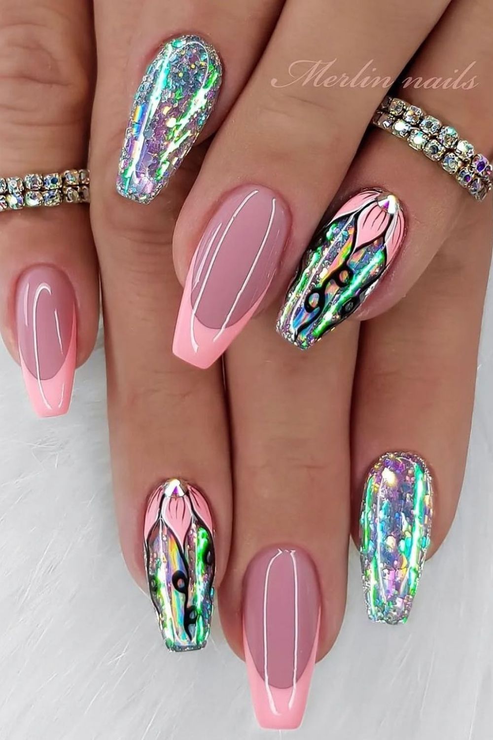 Holographic Floral Fantasy
