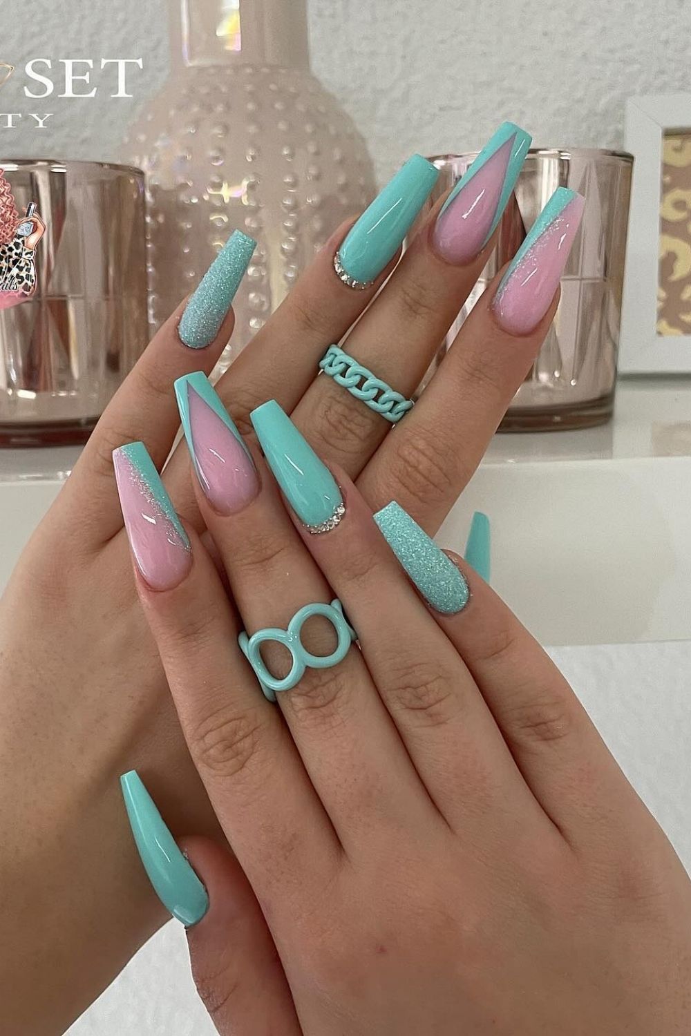 Aqua and Pink Perfection
