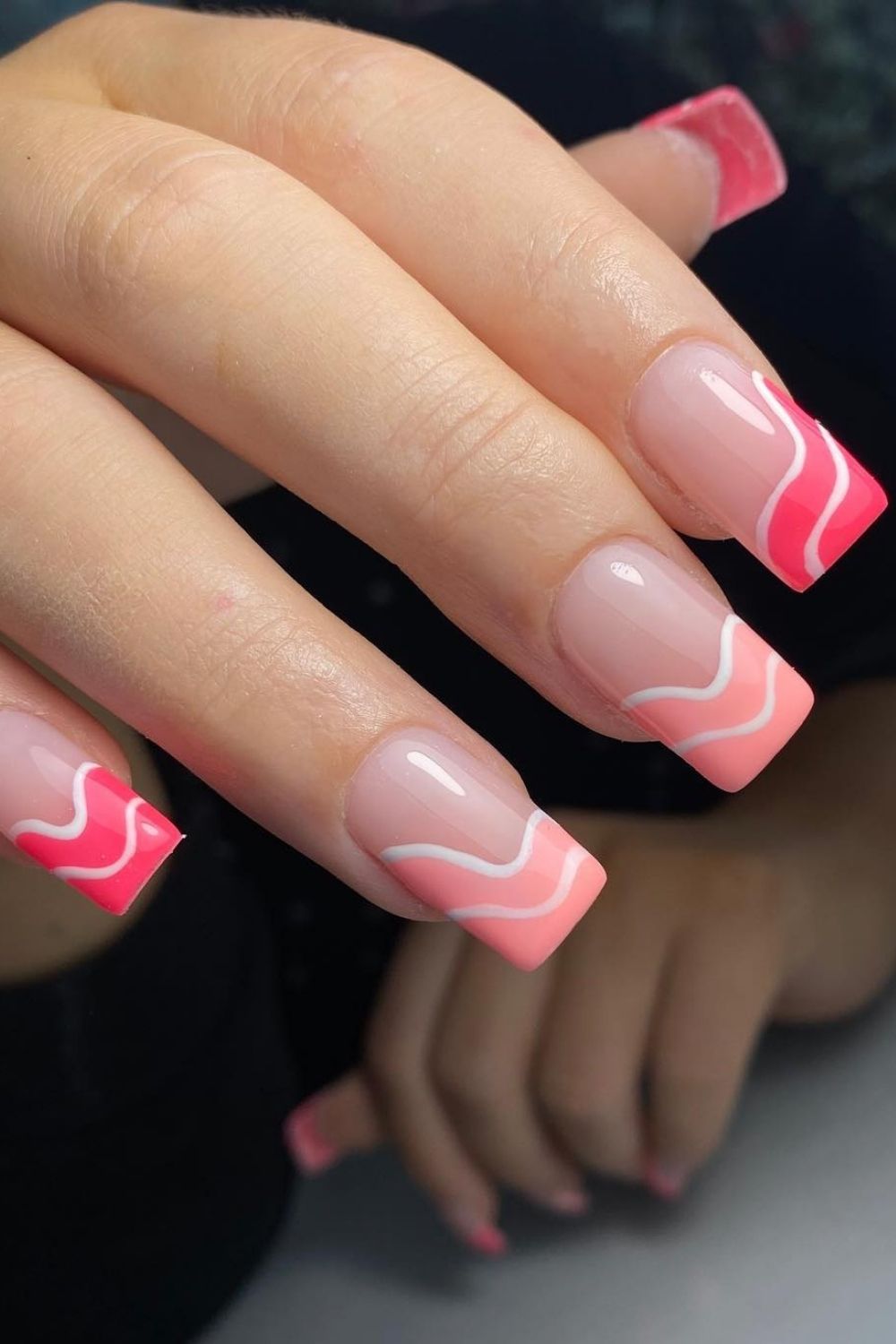 Wavy French Tips