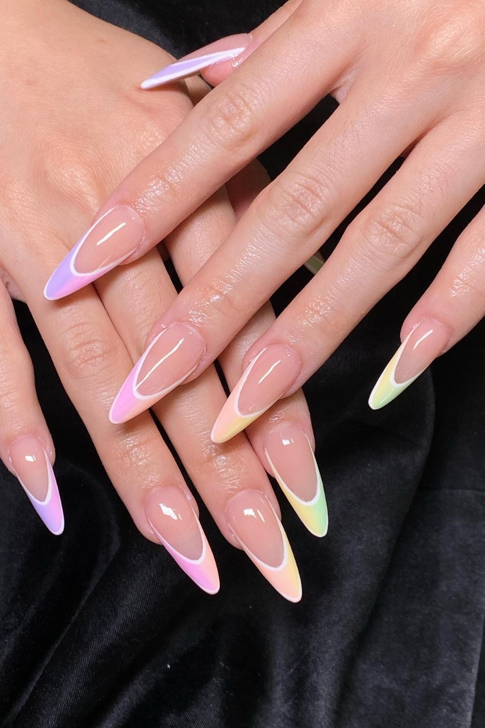 Pastel French Tips