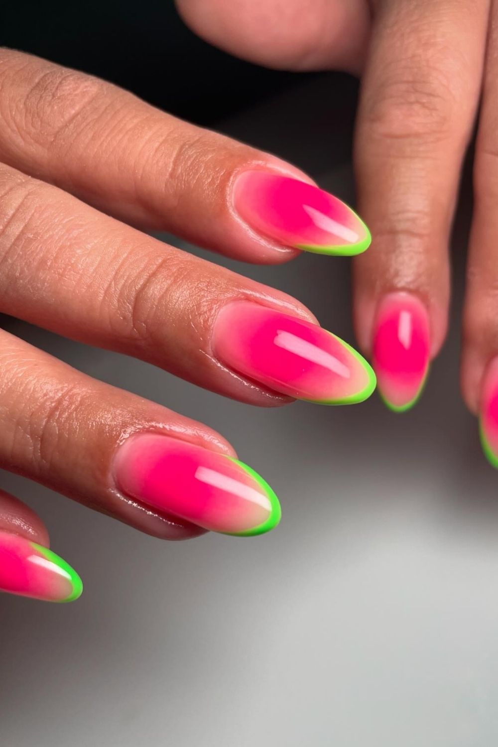 Watermelon Neon Tips