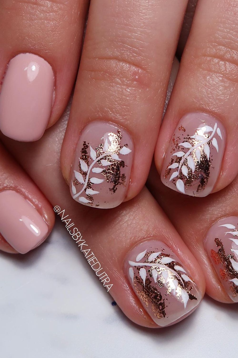 Delicate Foil Leaves