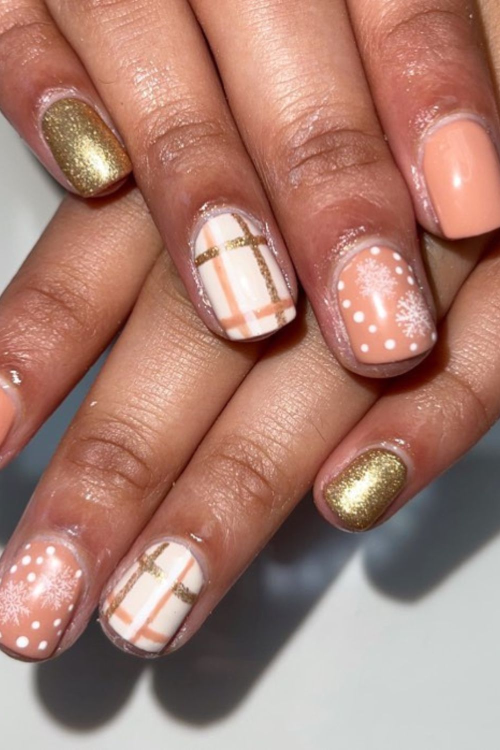 Golden Plaid Elegance