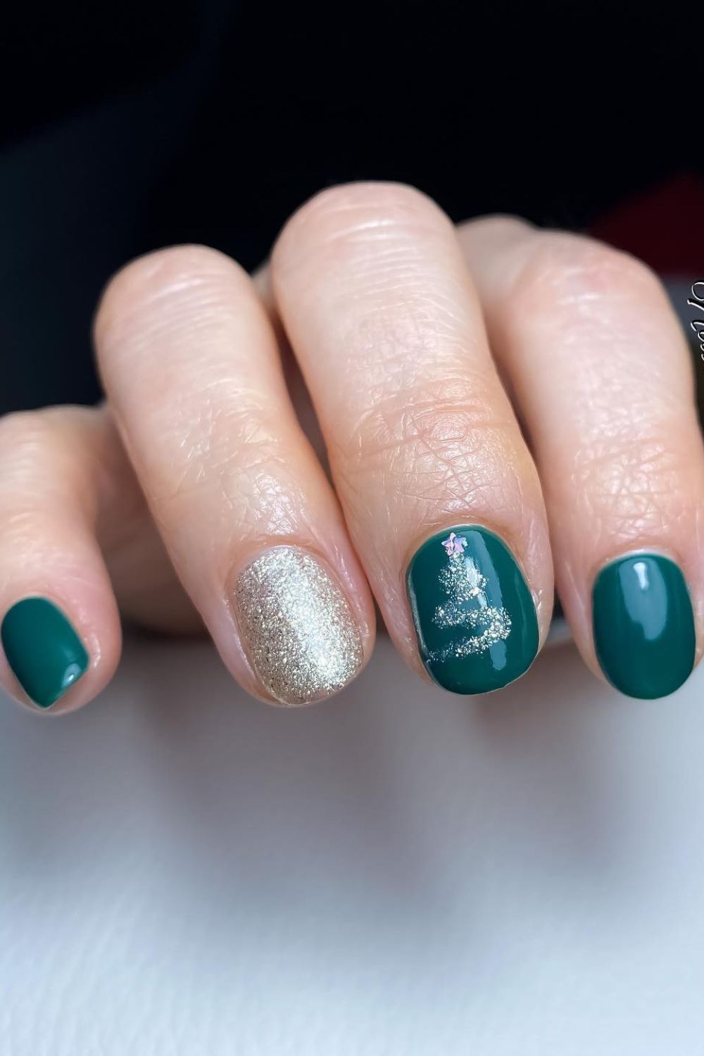 Green Christmas Tree Sparkle