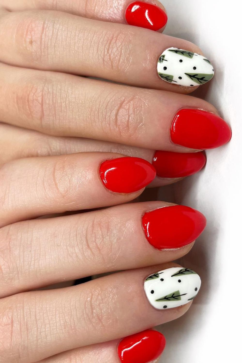 Classic Red with Evergreen Accent