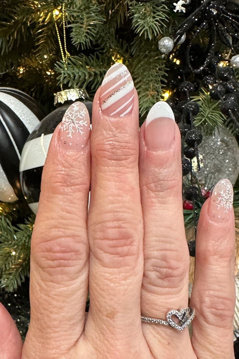 Frosty White Snowflakes