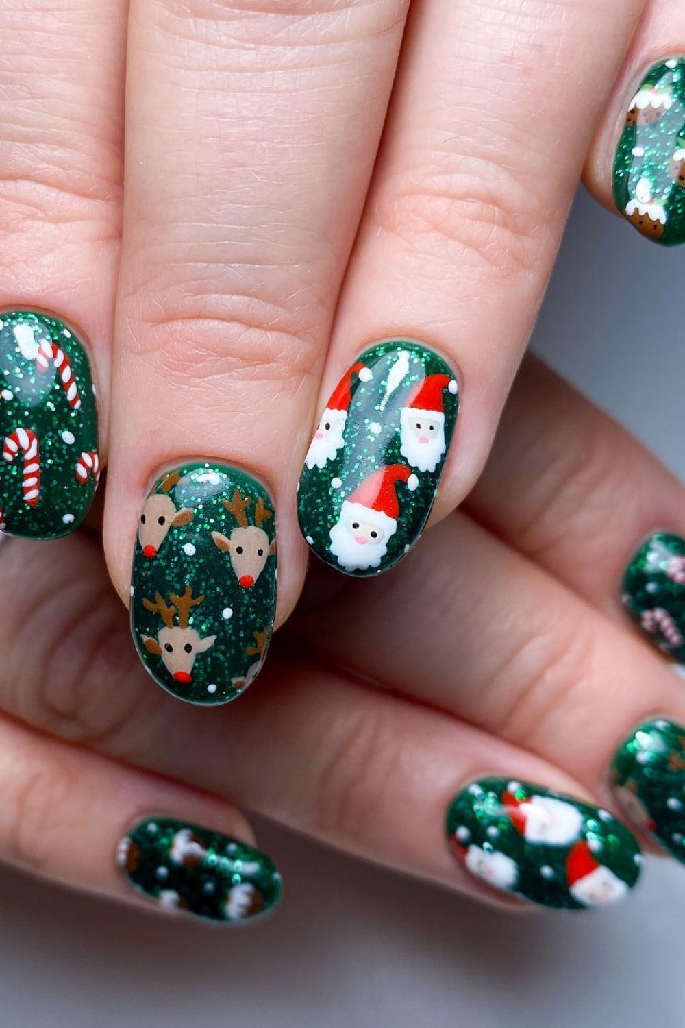 Festive Santa and Reindeer