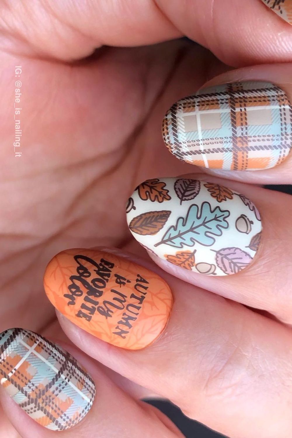 Plaid and Leaves Combo