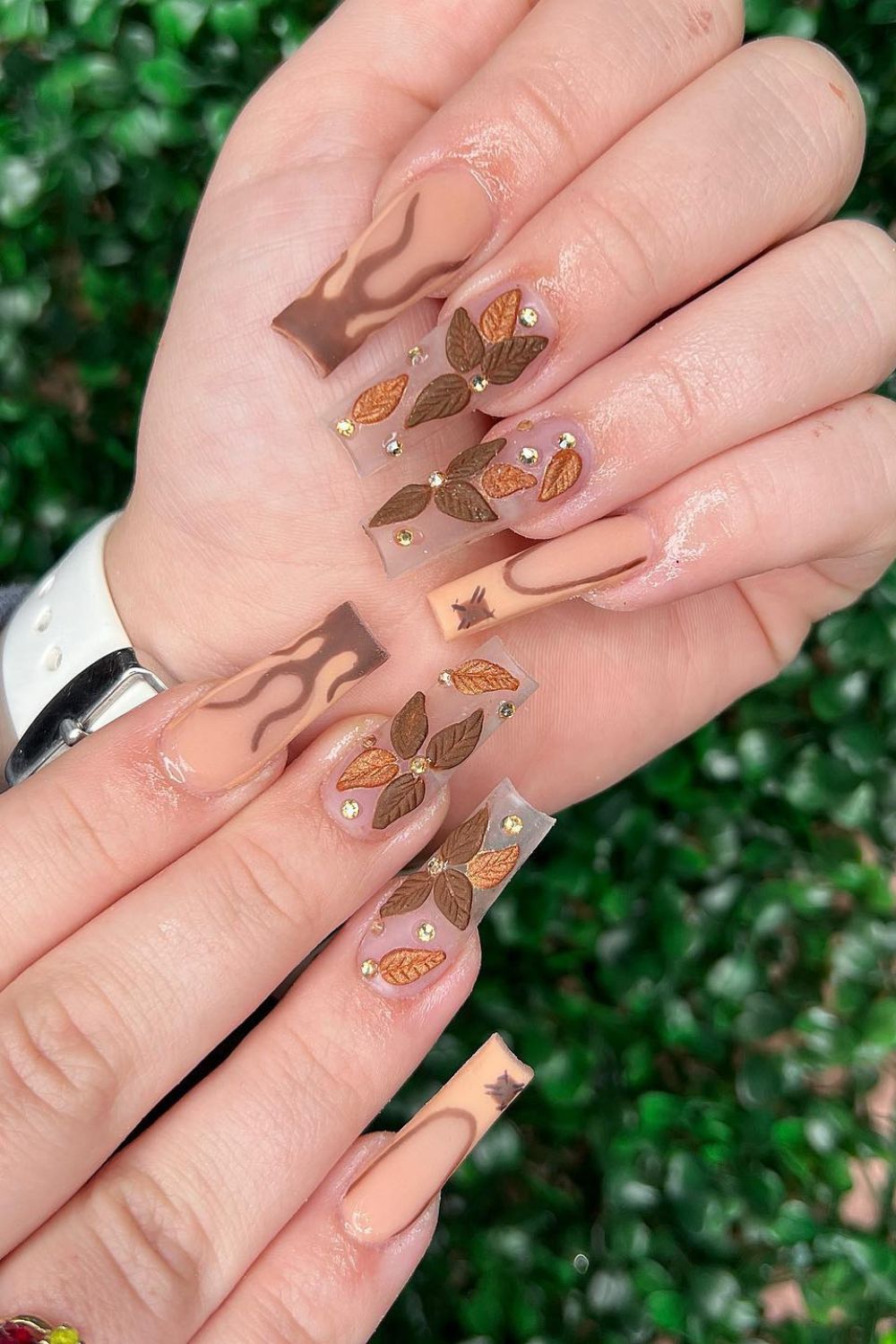 Golden Leaves and Flames