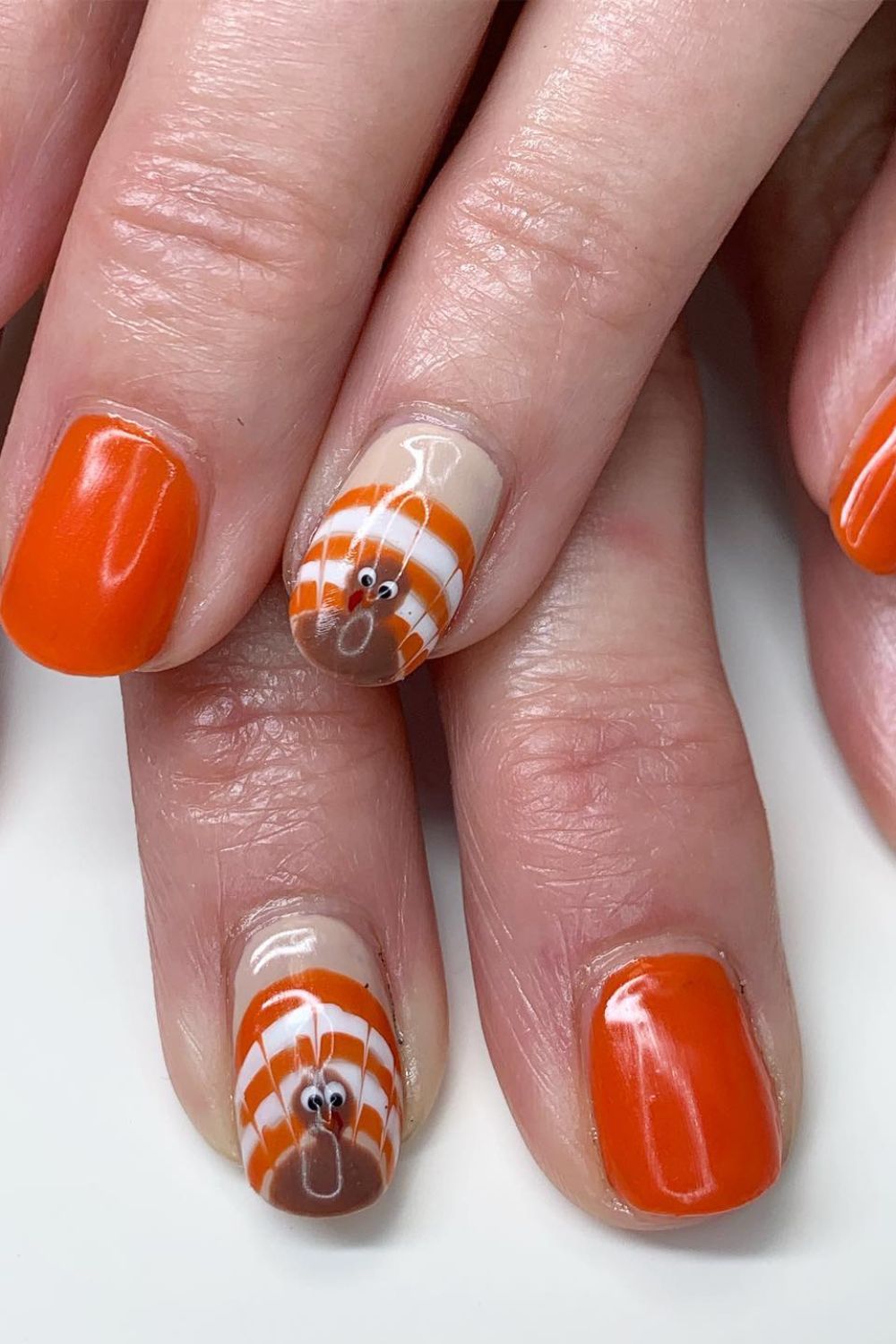 Simple Orange Turkey Accents