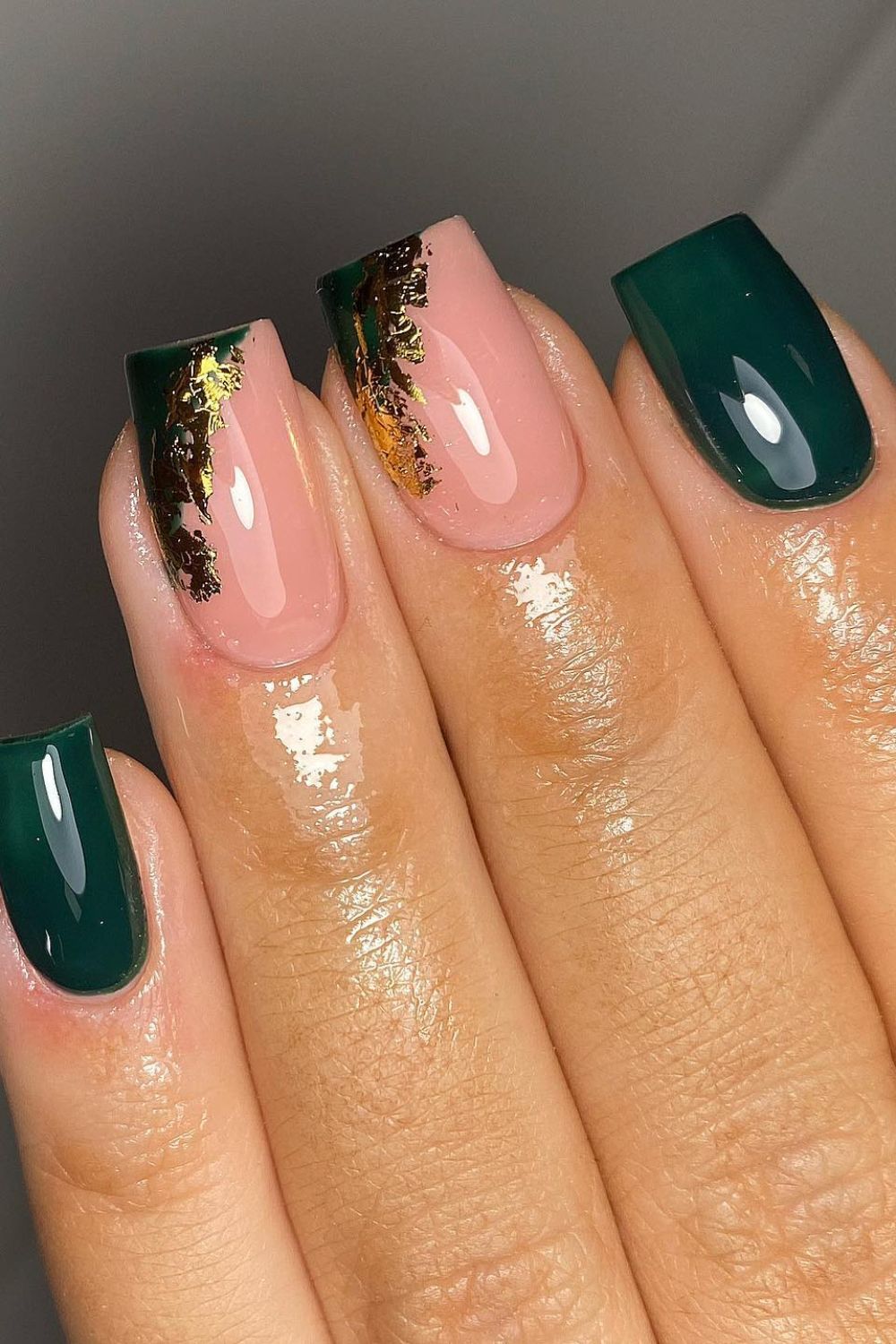 Dark Green with Gold Foil