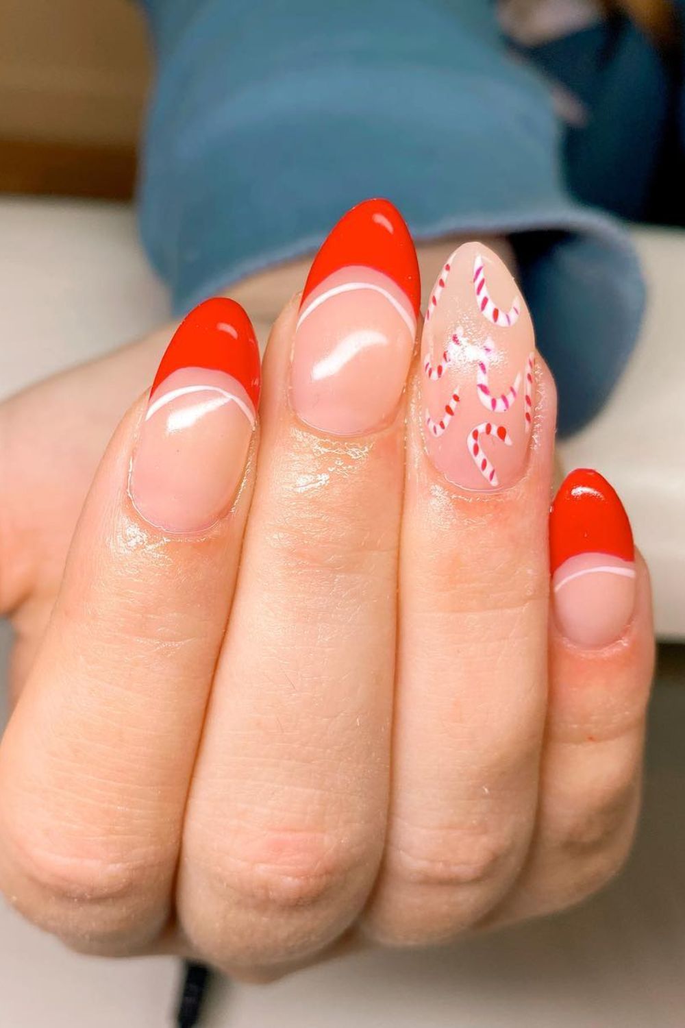 Red Candy Cane Tips