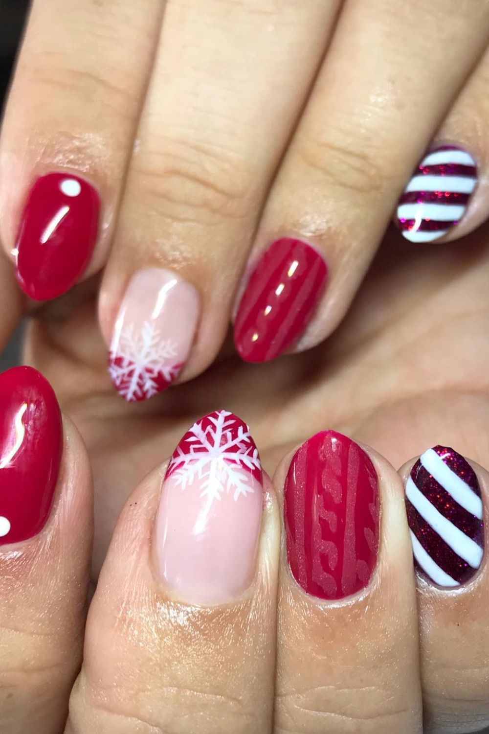 Red Snowflakes and Stripes