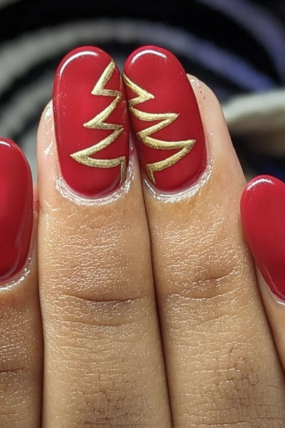Bold Red and Gold Trees