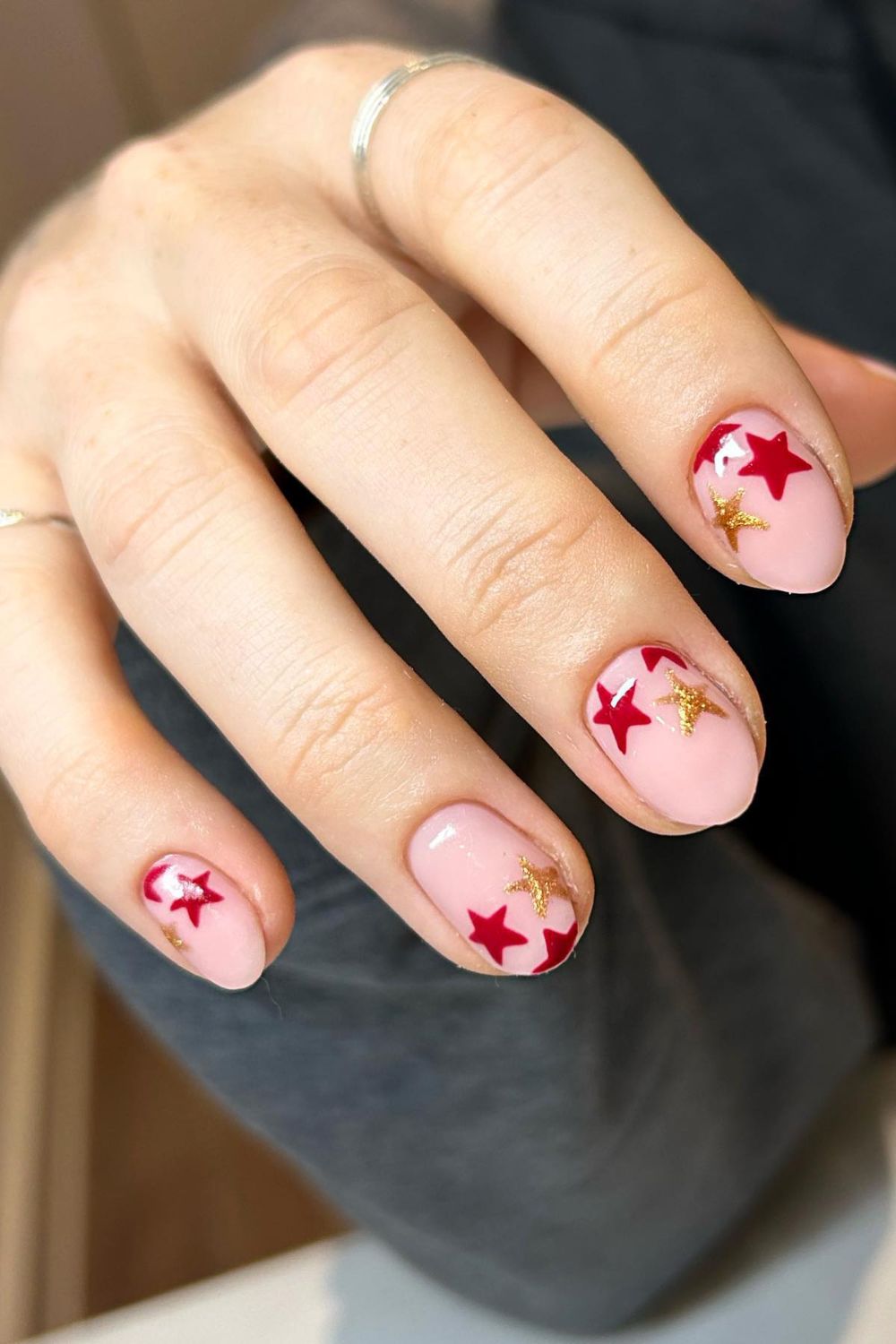 Bold Red Stars