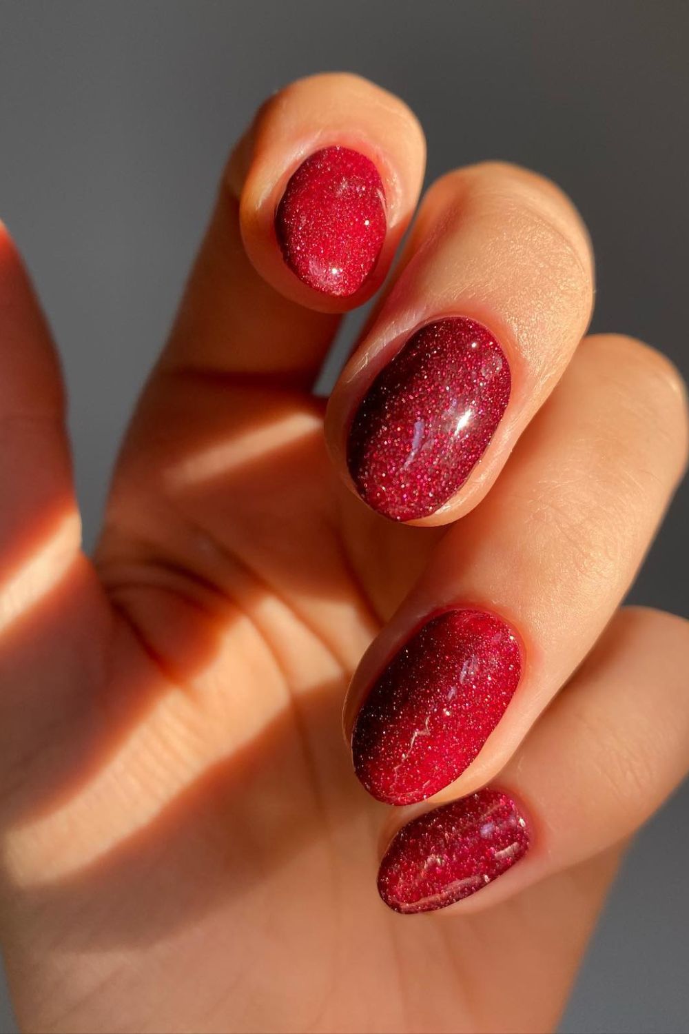 Glittering Ruby Red