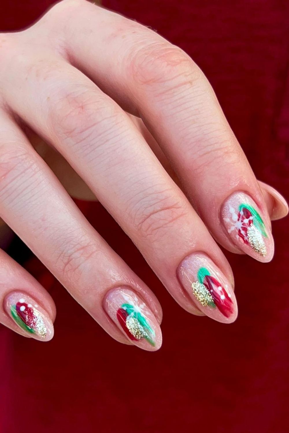 Subtle Christmas Floral Accents