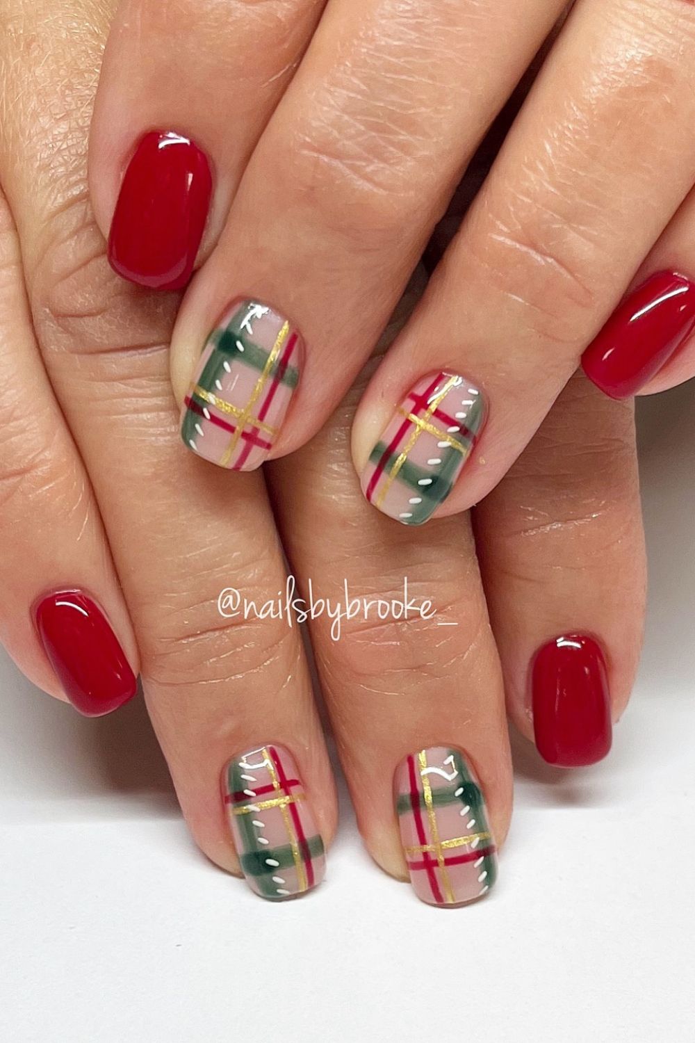 Holiday Plaid and Red