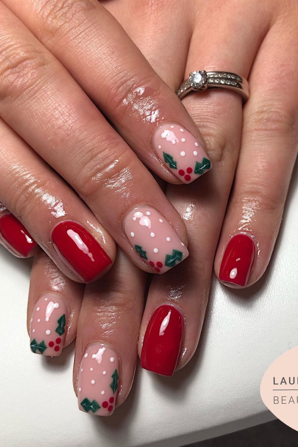 Holly Accent and Red Polish