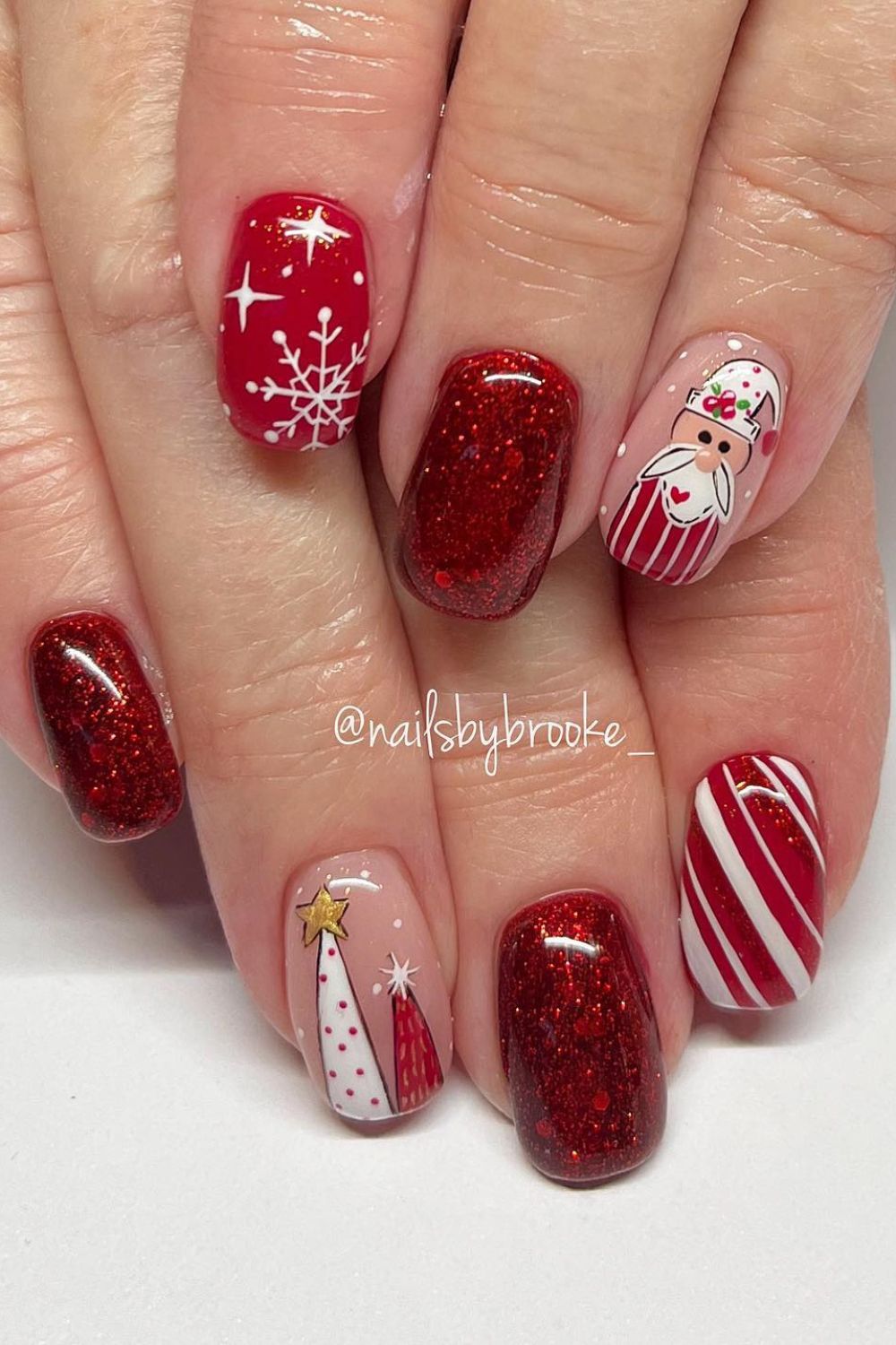 Santa and Snowflake Glitter