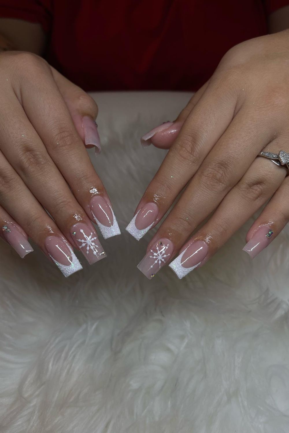 Frosted French Tips