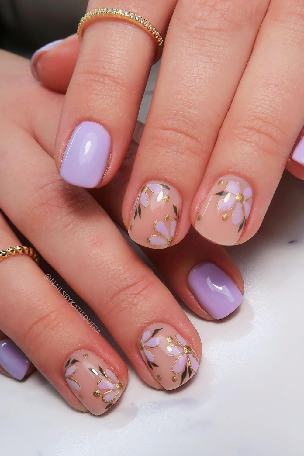 Lavender Floral Charm