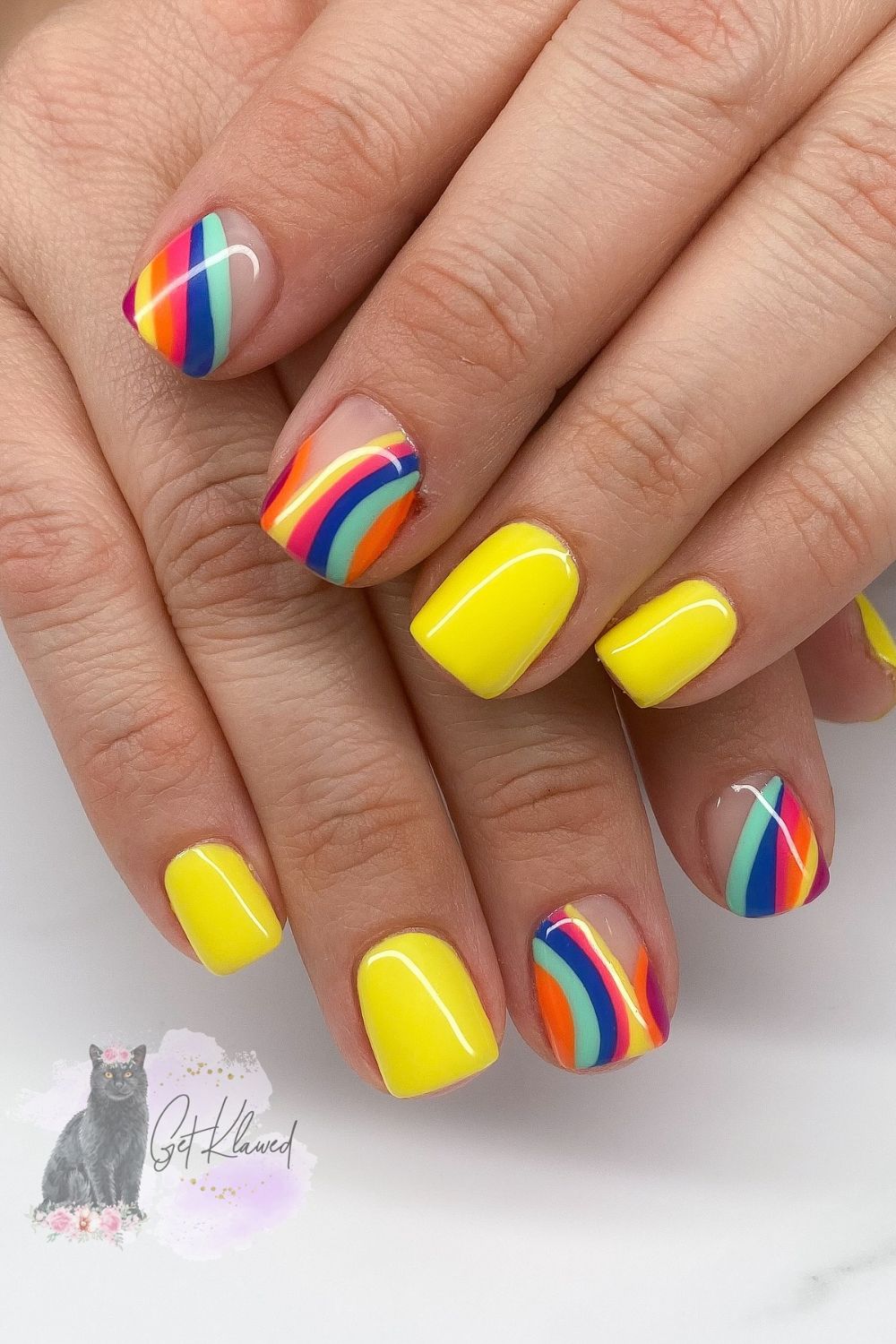 Bold Rainbow Stripes