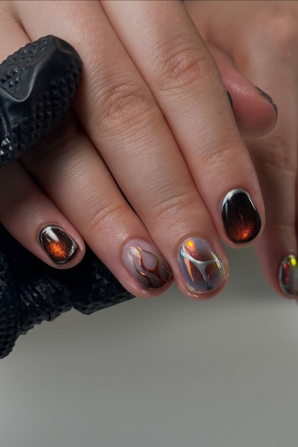 Fiery Metallic Art