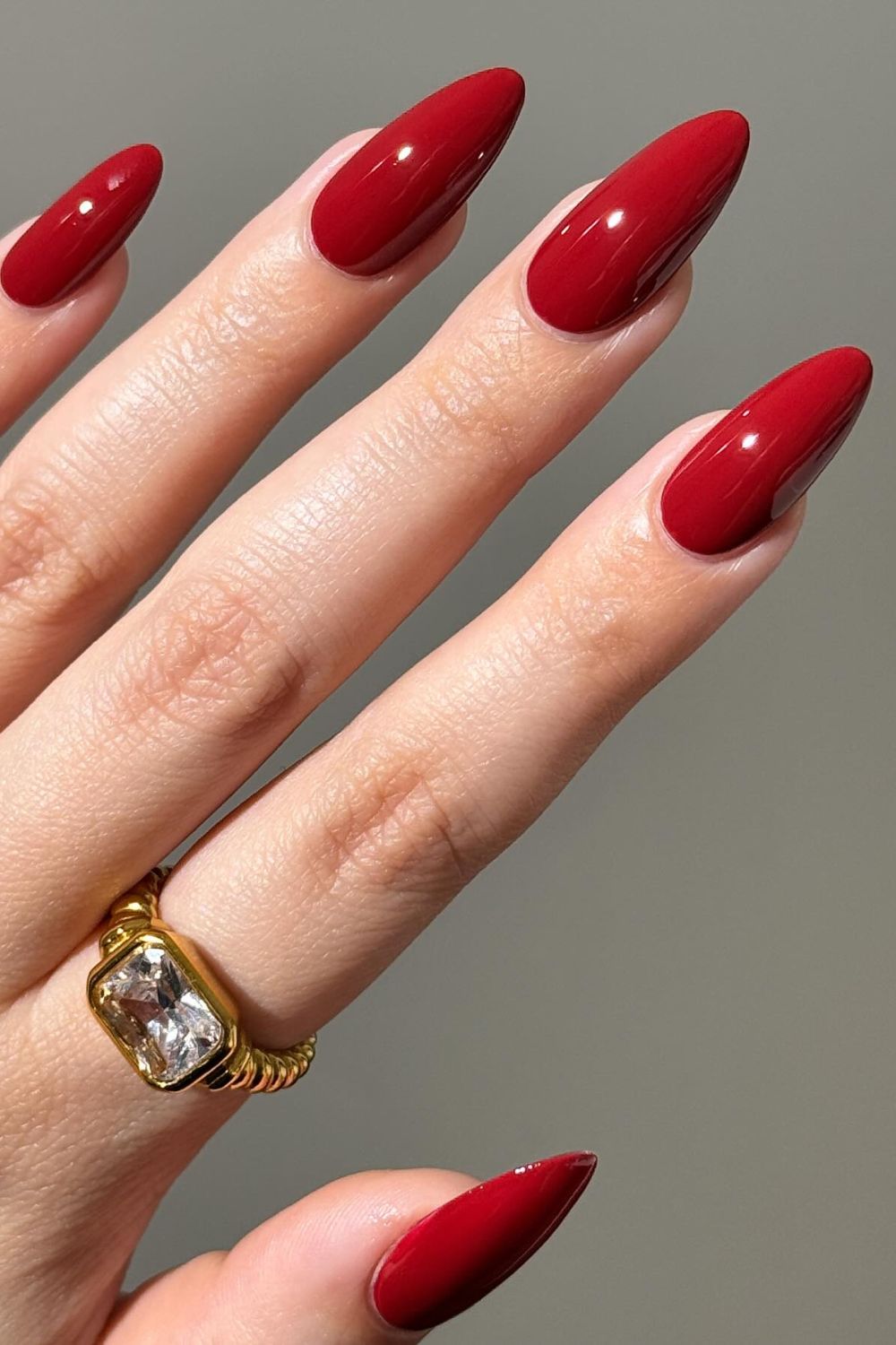 Ruby Almond Nails