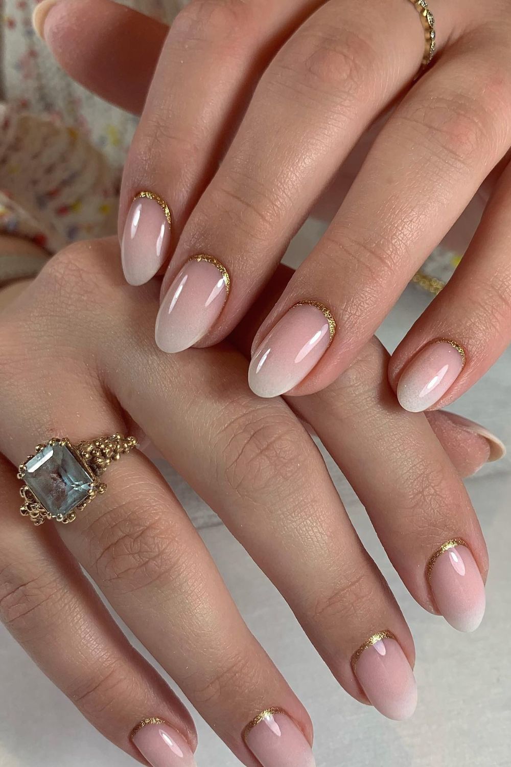 Golden Accent Ombré