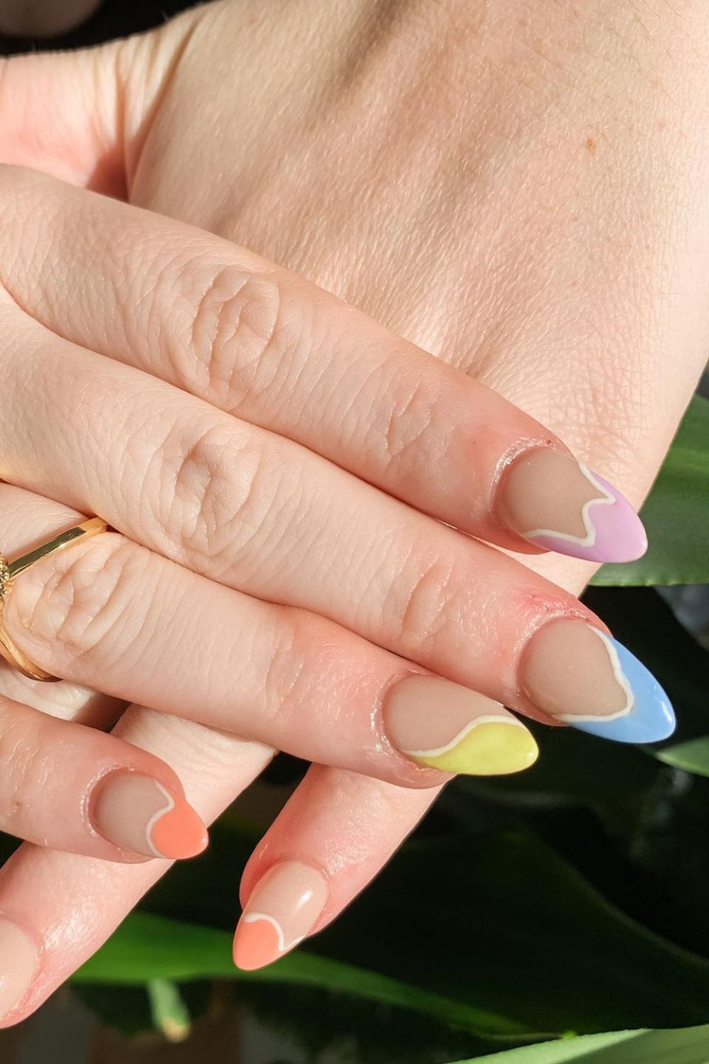 Abstract Pastel Edges