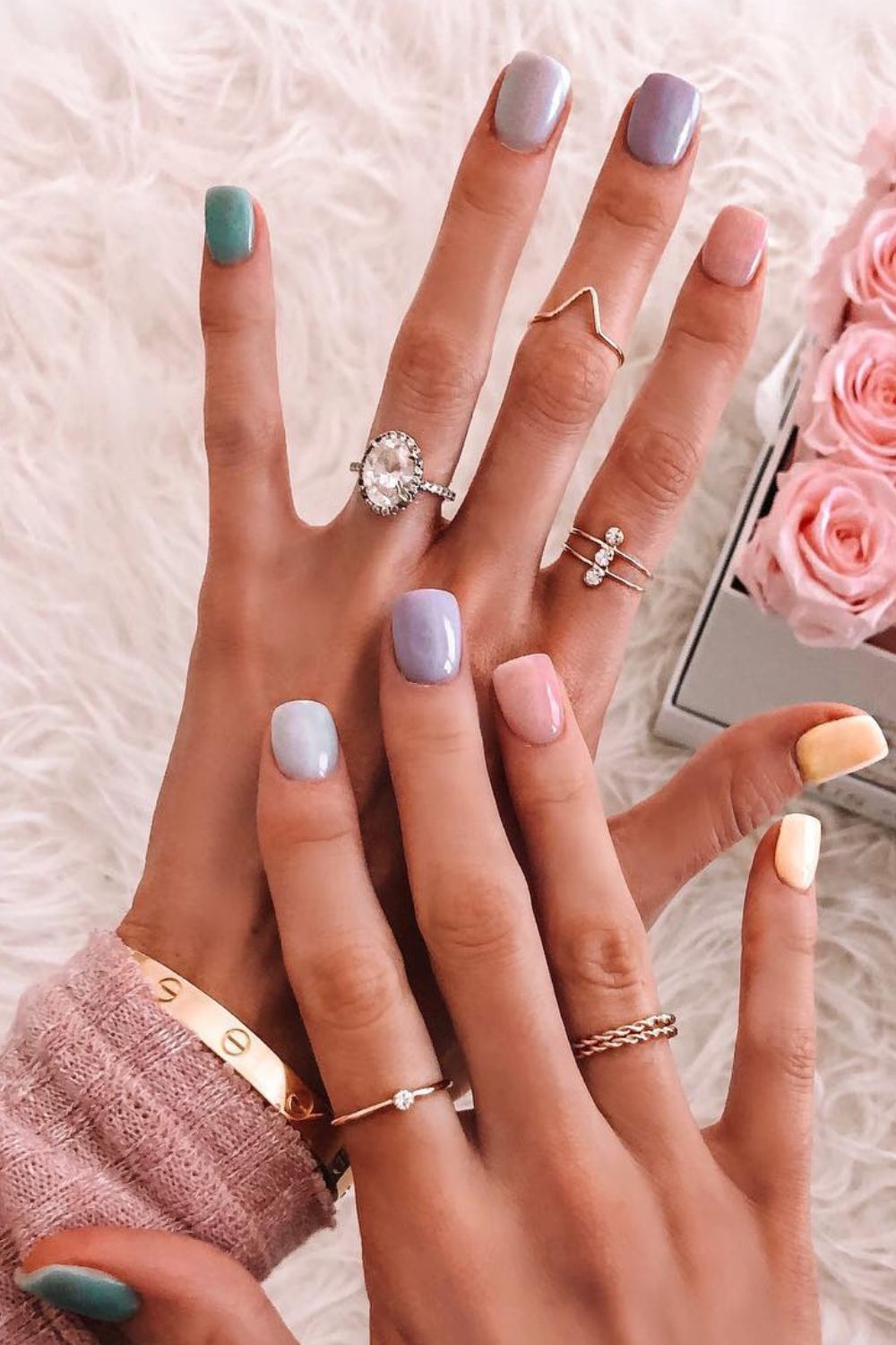 Shimmering Pastel Elegance