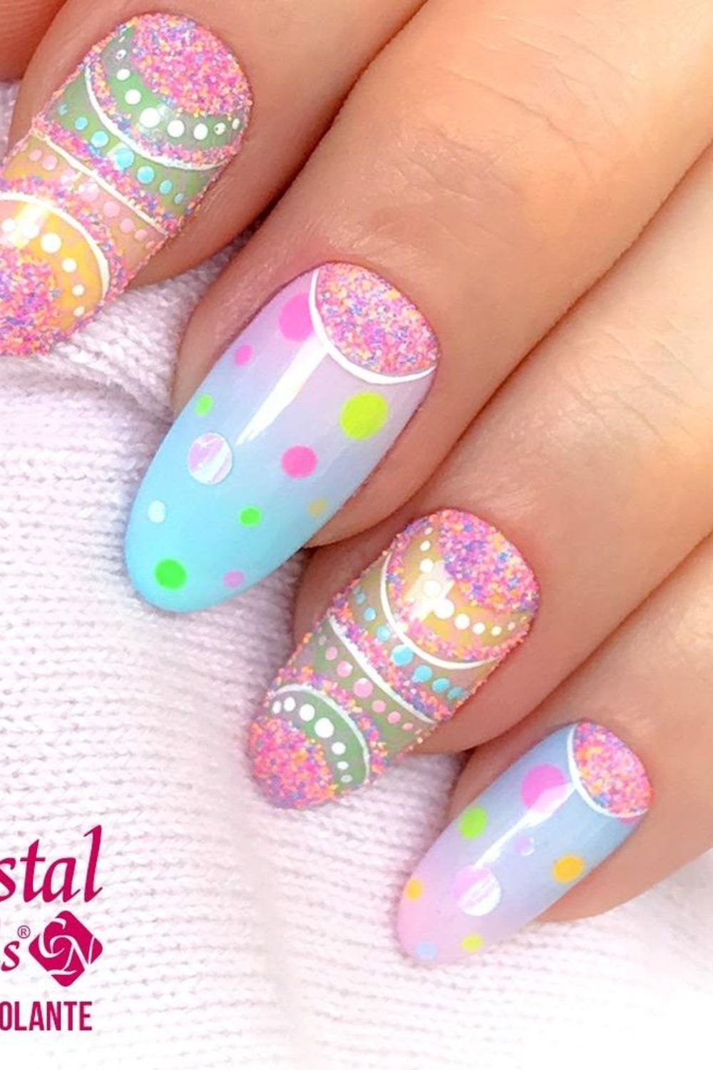 Textured Easter Egg Art