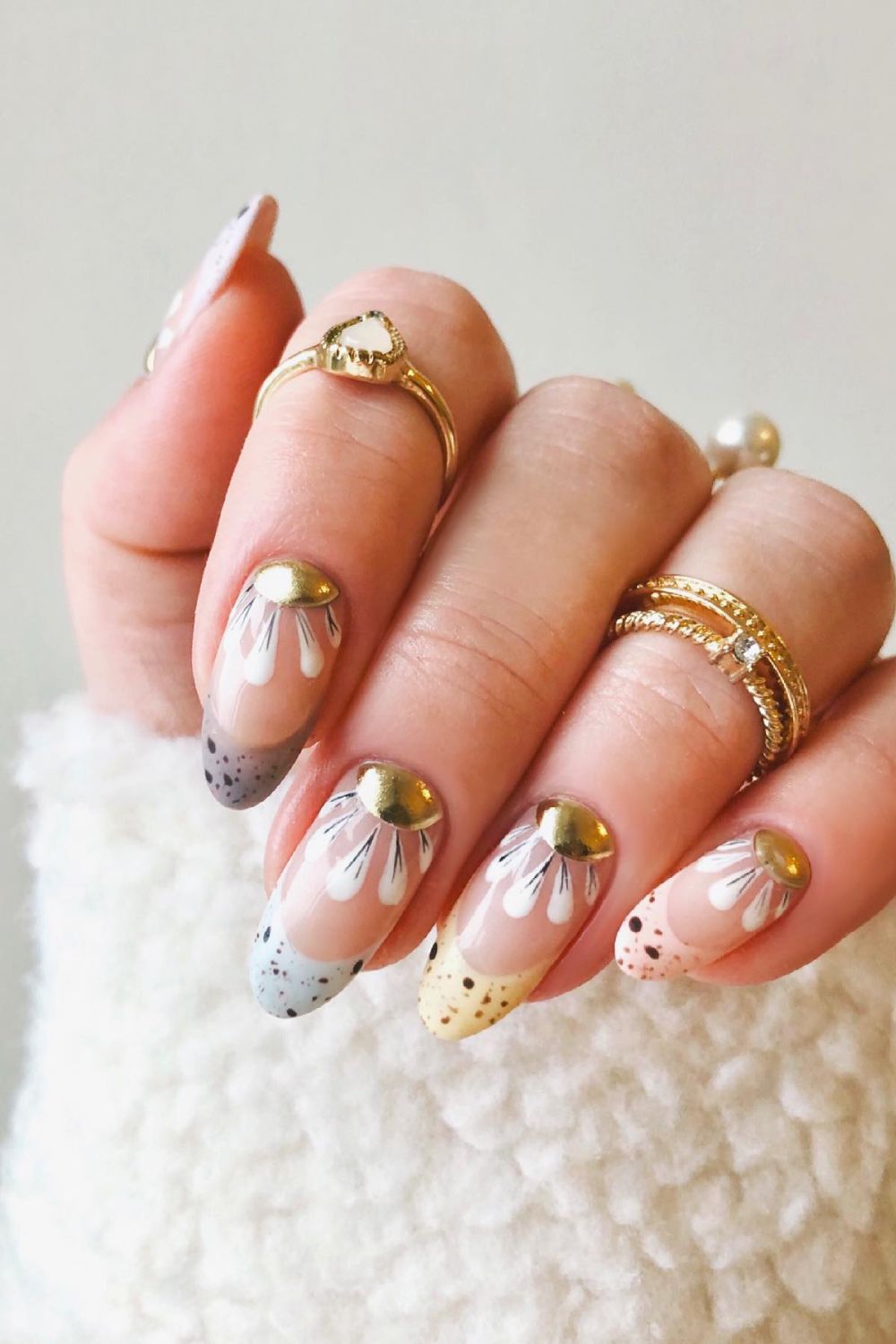 Gold-Dipped Florals