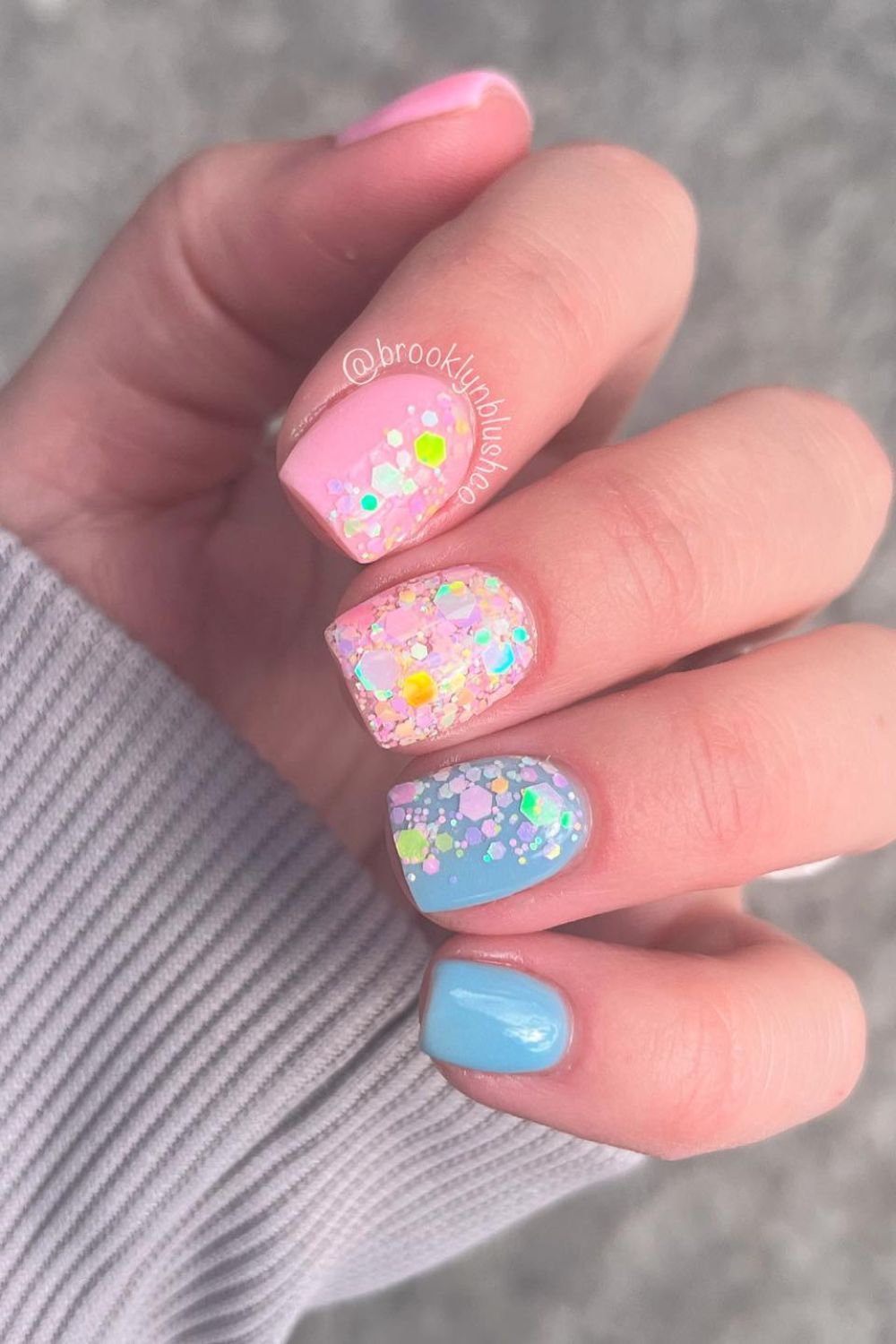 Glittery Pastel Sparkle