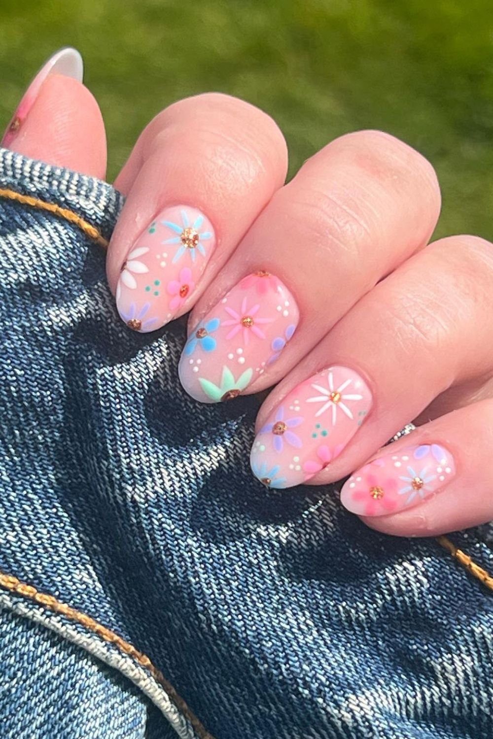 Pastel Wildflower Garden