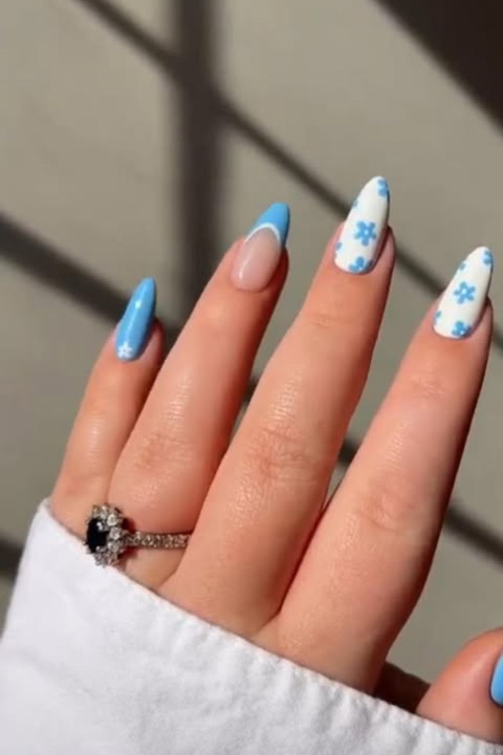 Floral French Tips