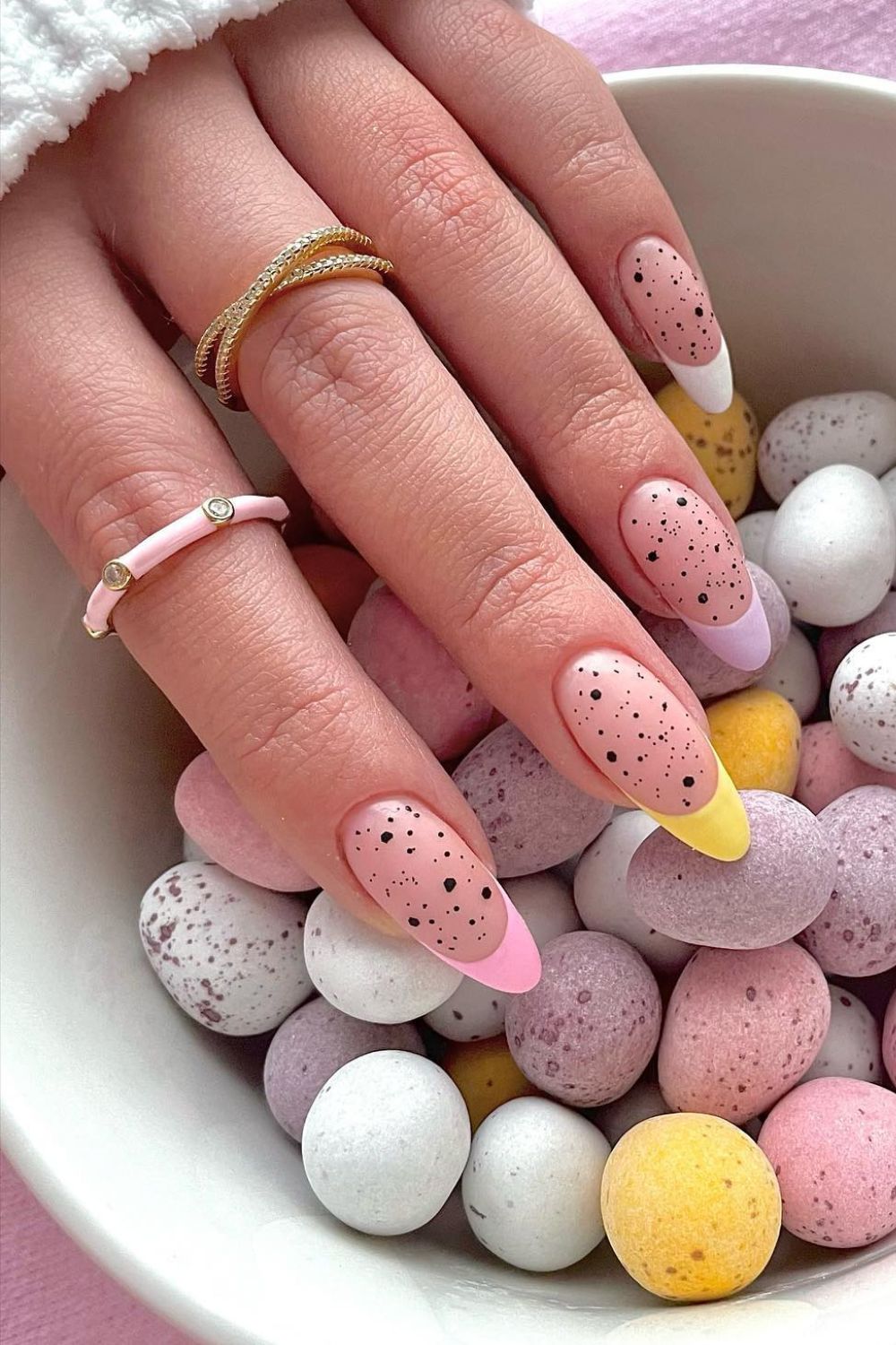 Speckled Pastel Tips