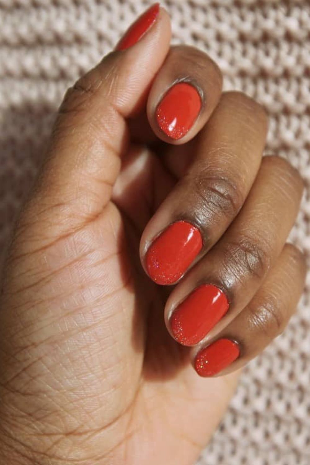 Short Glitter Red
