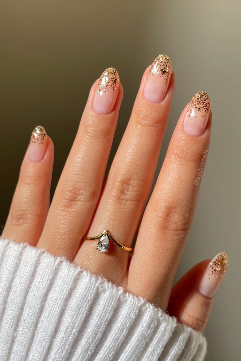 Full Gold Glitter Fade
