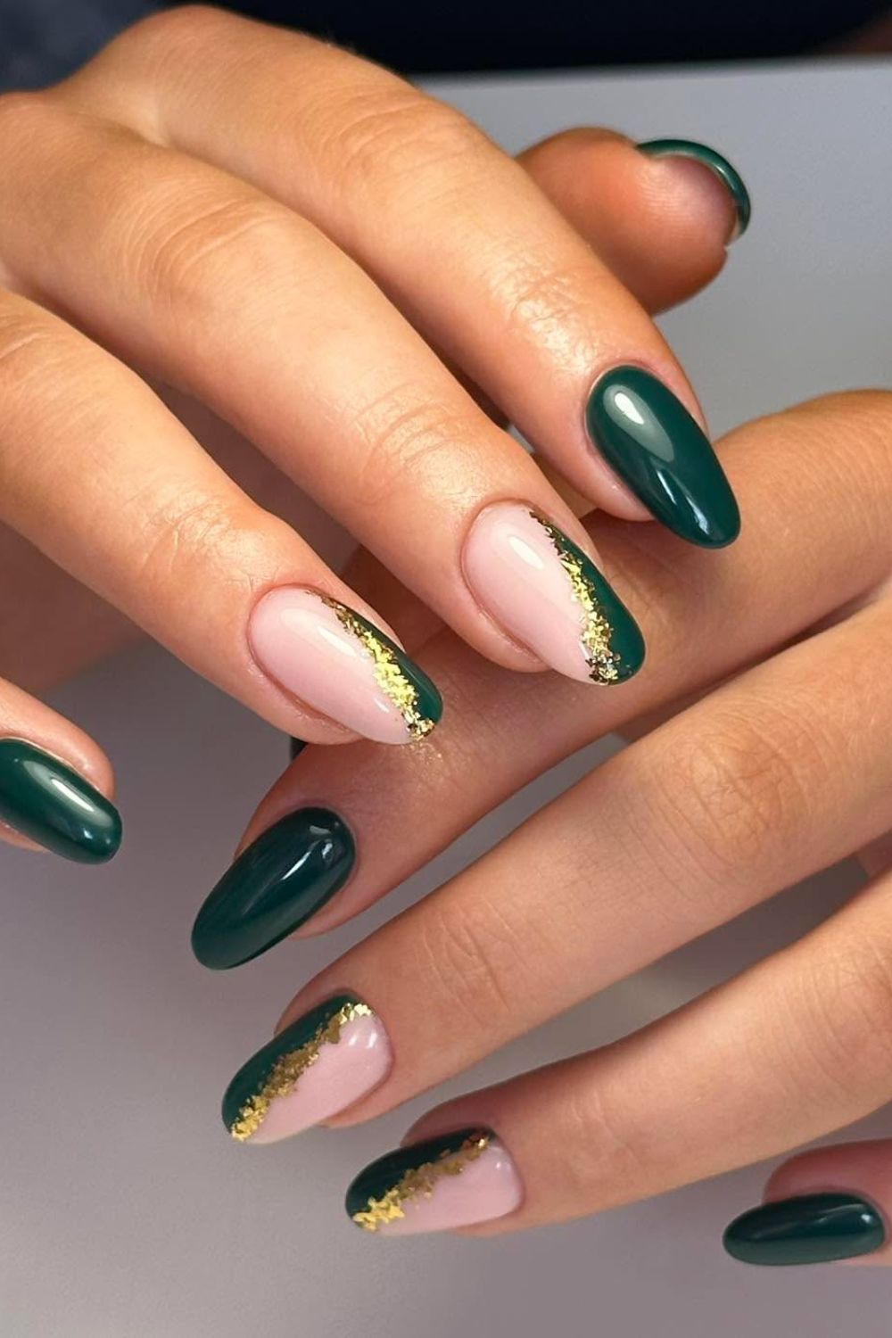 Deep Green With Gold Accents