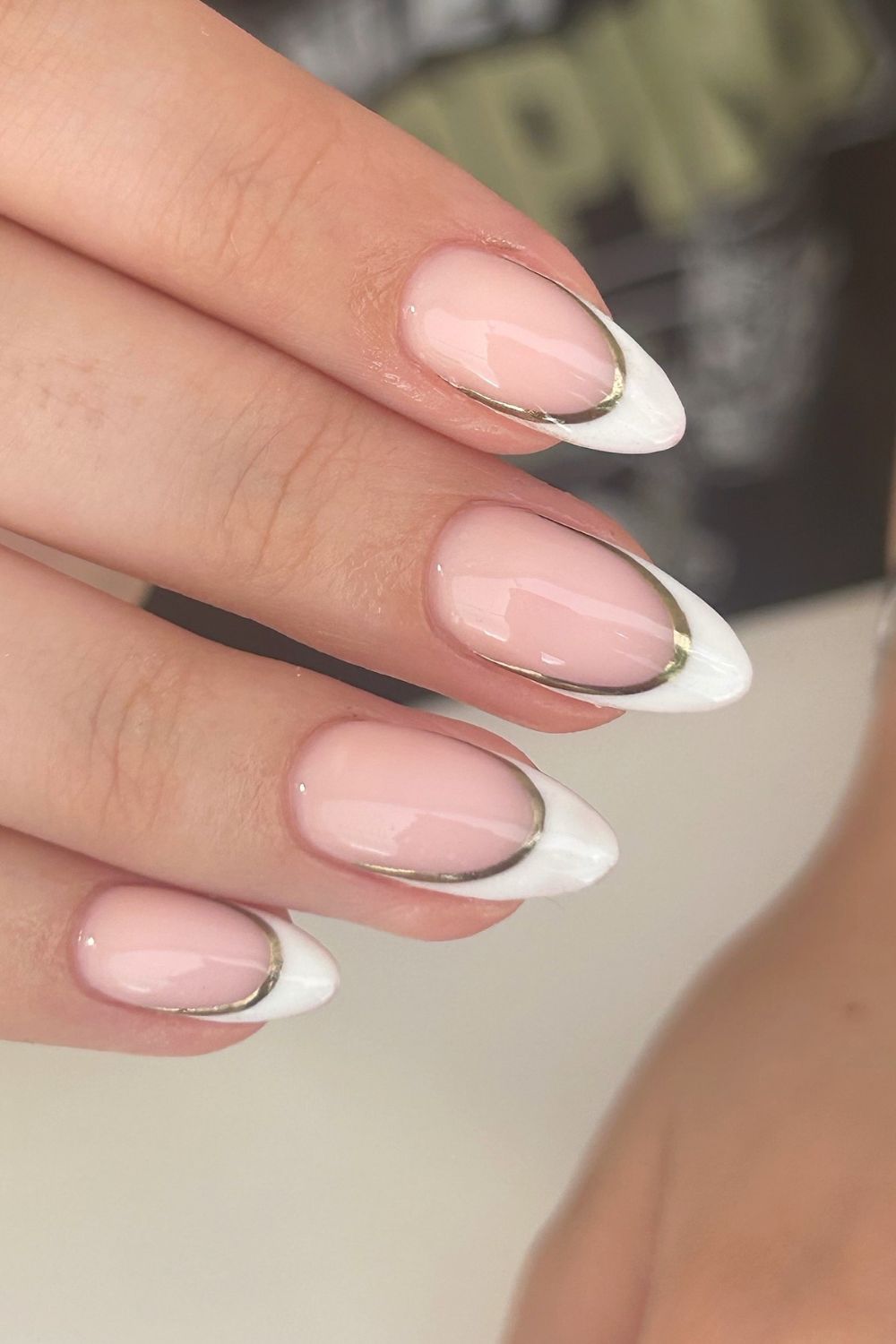 Gold-Lined French Tips