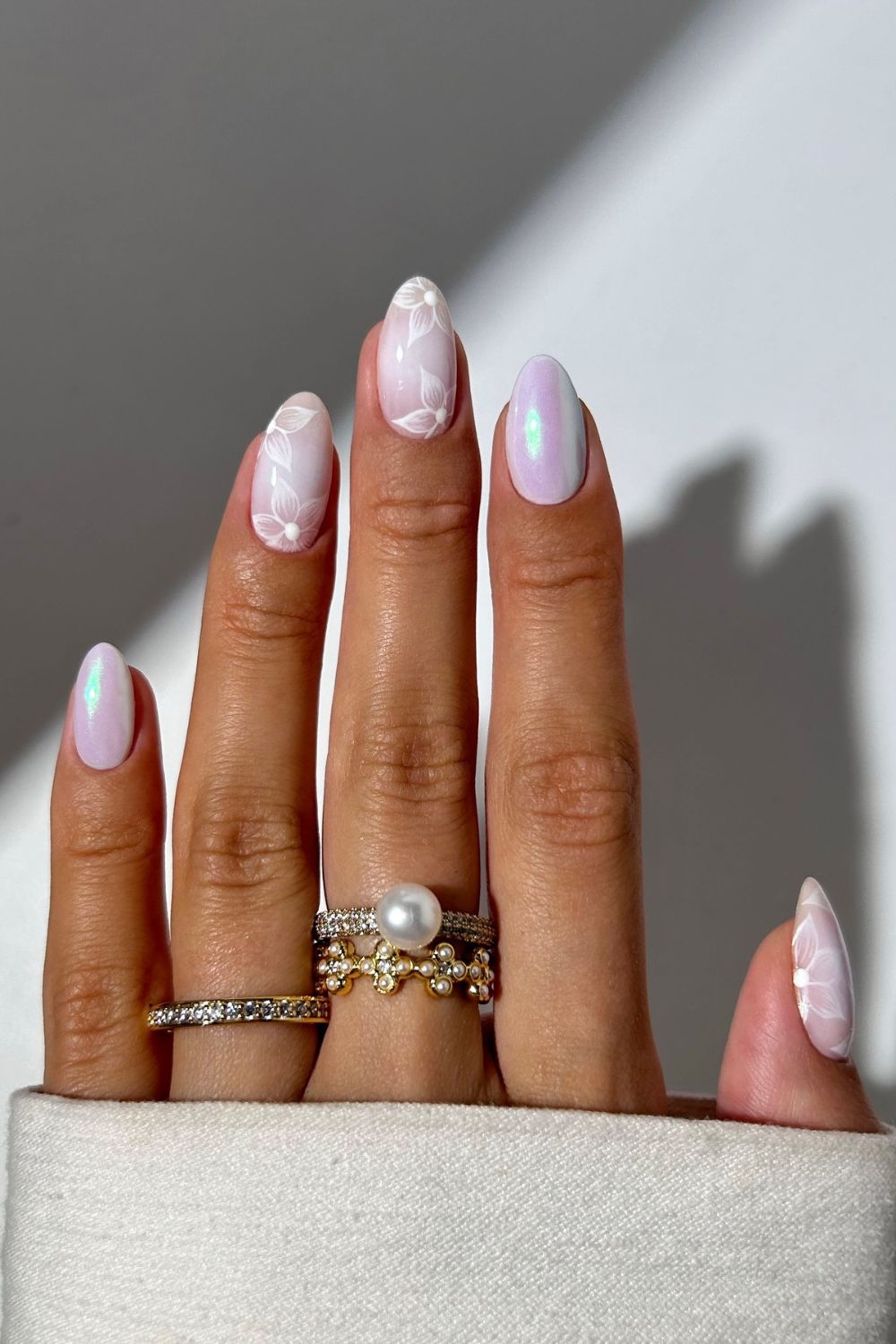 Soft White Floral Accents