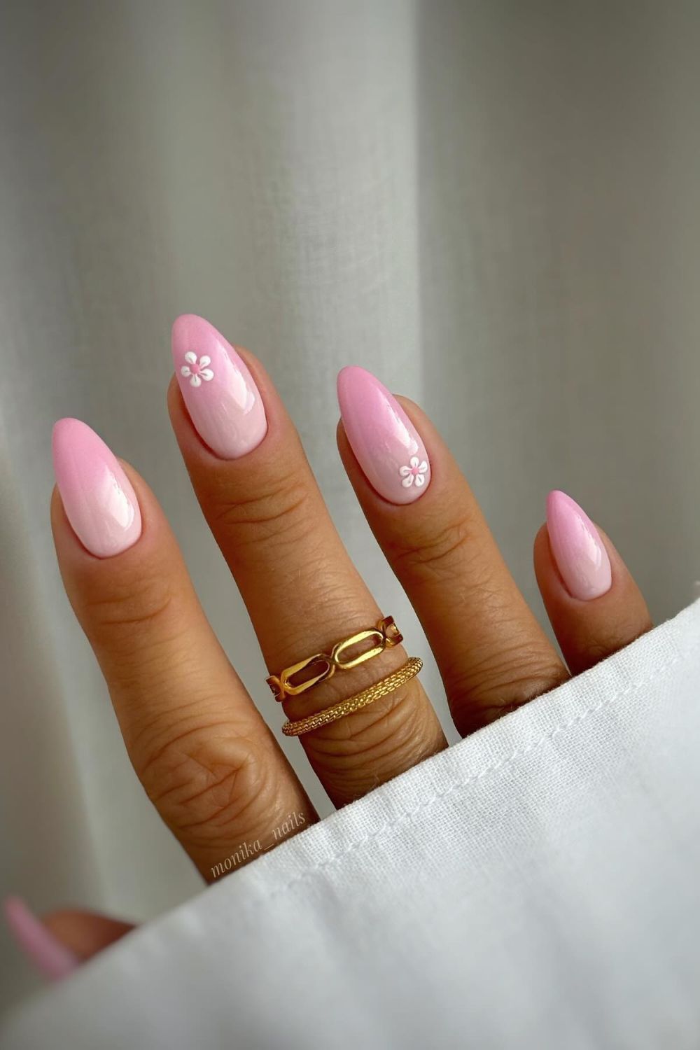 Pink Floral Charm