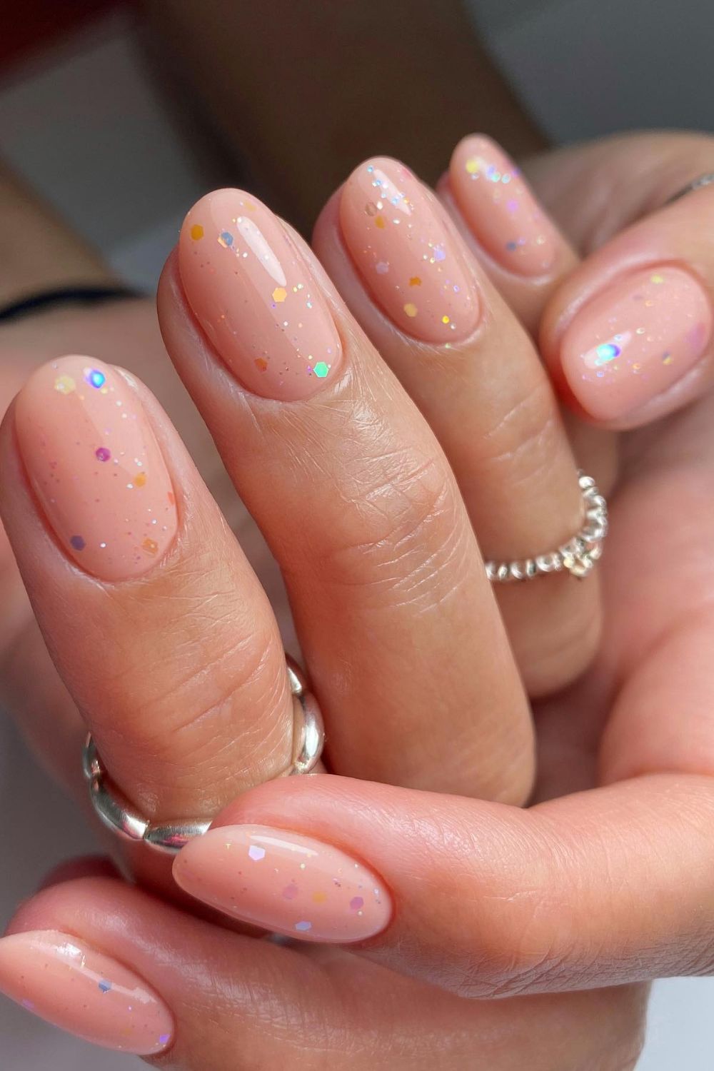 Peachy Glitter Glow